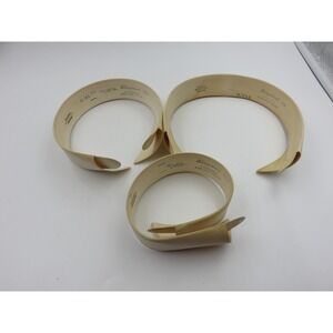 Vintage Golden Arrow Hempstead Collar Shapers Mens 15 3/4 White USA Lot of 3